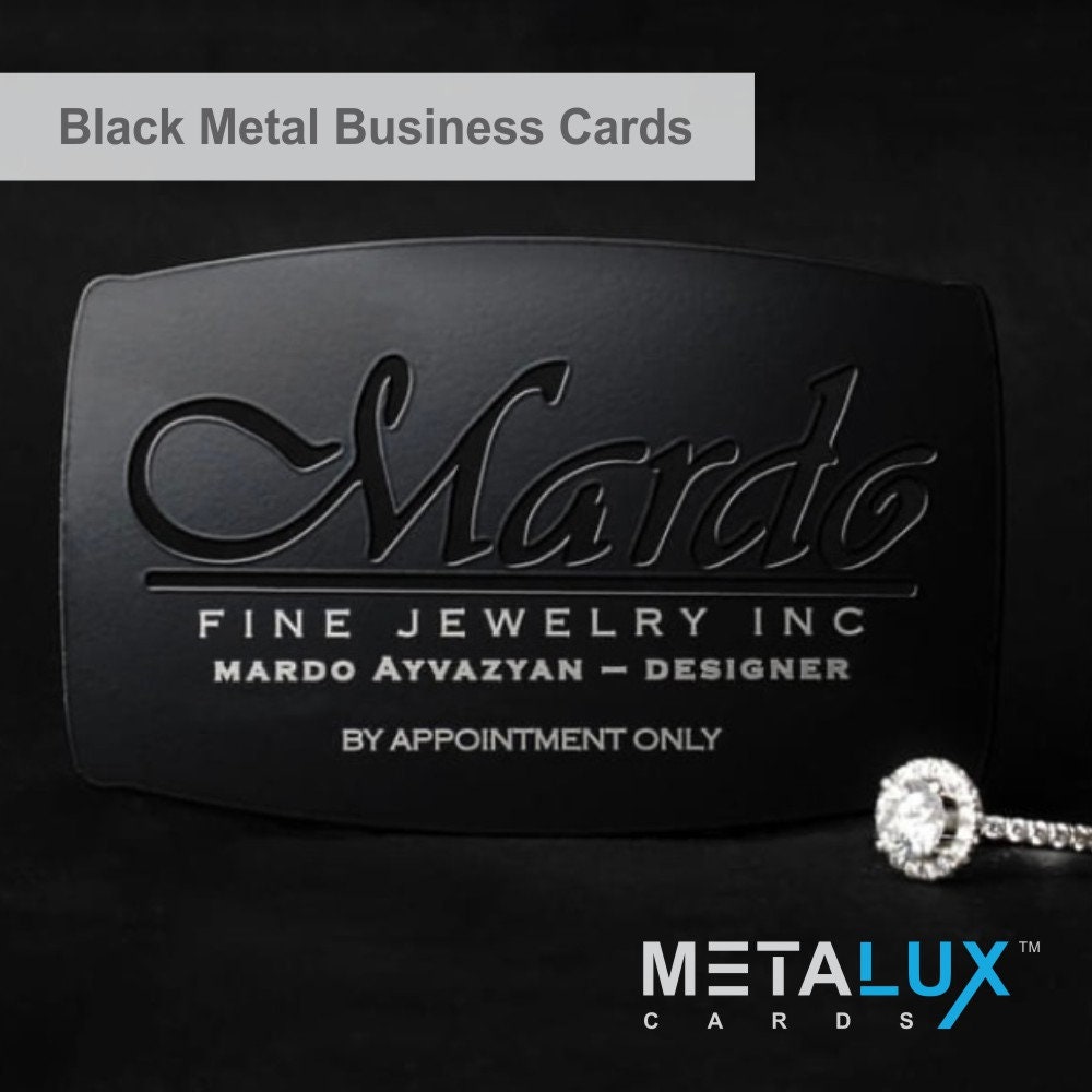 Metal Business Cards - Black - The Best of Everything Man