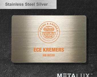 Perma-Etch Stainless Steel Business Cards – VIP Membership Cards