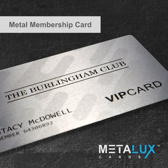 Custom Printed Metal Cards Credit Card Sized Aluminum for Membership Cards,  Business Cards and Invitations Aluseries 