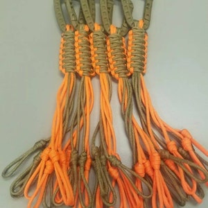 Compact 550 Paracord Handmade Game Carrier Tote with Carabiner perfecr for Doves, Quail, Upland Game, Teal, Waterfowl, Ducks, squirrels, etc