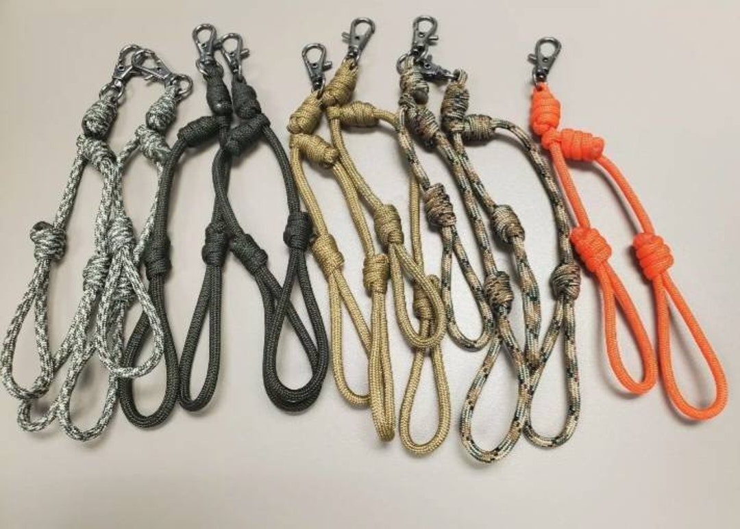 550 Paracord Adjustable Lanyard Double Loop Call Drops for Waterfowl