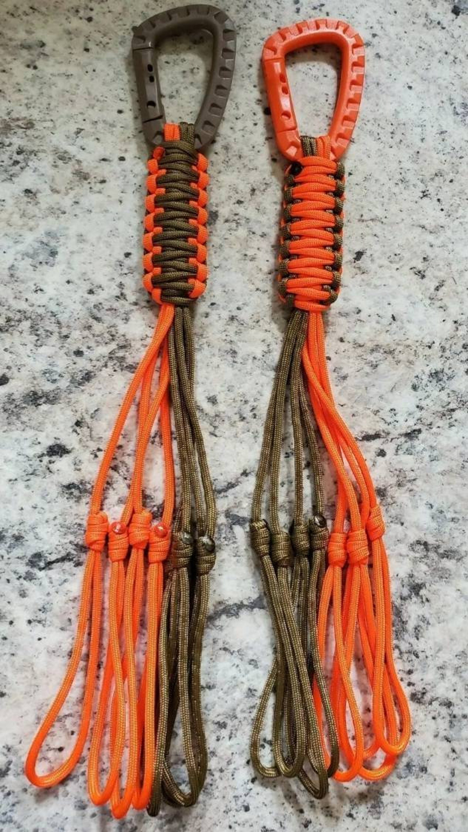 Compact 550 Paracord Handmade Game Carrier Tote With Carabiner Perfecr