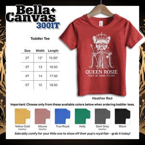 Personalized French Bulldog youth apparel with a demanding Frenchie as a king or queen. Funny dog shirt, ideal dog mama shirt, perfect French Bulldog gift.