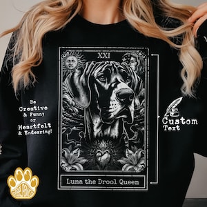 Personalized Great Dane Shirt for Dog Lovers, Grunge Clothing, Custom Urban Dog Apparel, Dog Memory Sweatshirt, Great Dane Dad Gifts