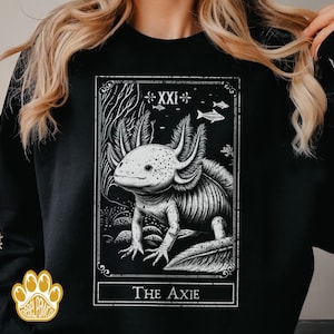 The Axolotl Tarot Shirt for Axolotl Lover, Salamander Lover T-Shirt, Funny Axolotl Tee, Axolotl Sweatshirt, Axolotl Hoodie, Cute Axolotl