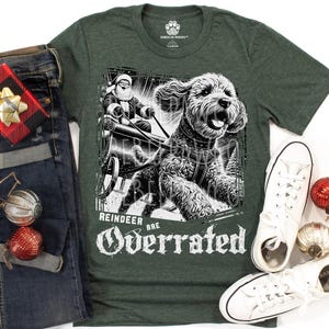 Cockapoo Christmas Sweatshirt Gift for Dog Lovers, Reindeer are Overrated, Cockapoo Gift, Dog Owner Gift, Youth Sizes, Dog Dad Gifts, NC4
