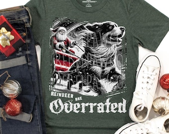 Bernese Mountain Dog Christmas Sweatshirt for Dog Lovers, Reindeer are Overrated, Berner Shirt, Dog Owner Gifts, Dog Family, Youth Sizes NC2