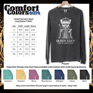Custom Gift for Dog Lover with a funny Frenchie as a king or queen. Great Frenchie sweatshirt, unique French Bulldog gift, adds humor to any dog mom t shirt collection.