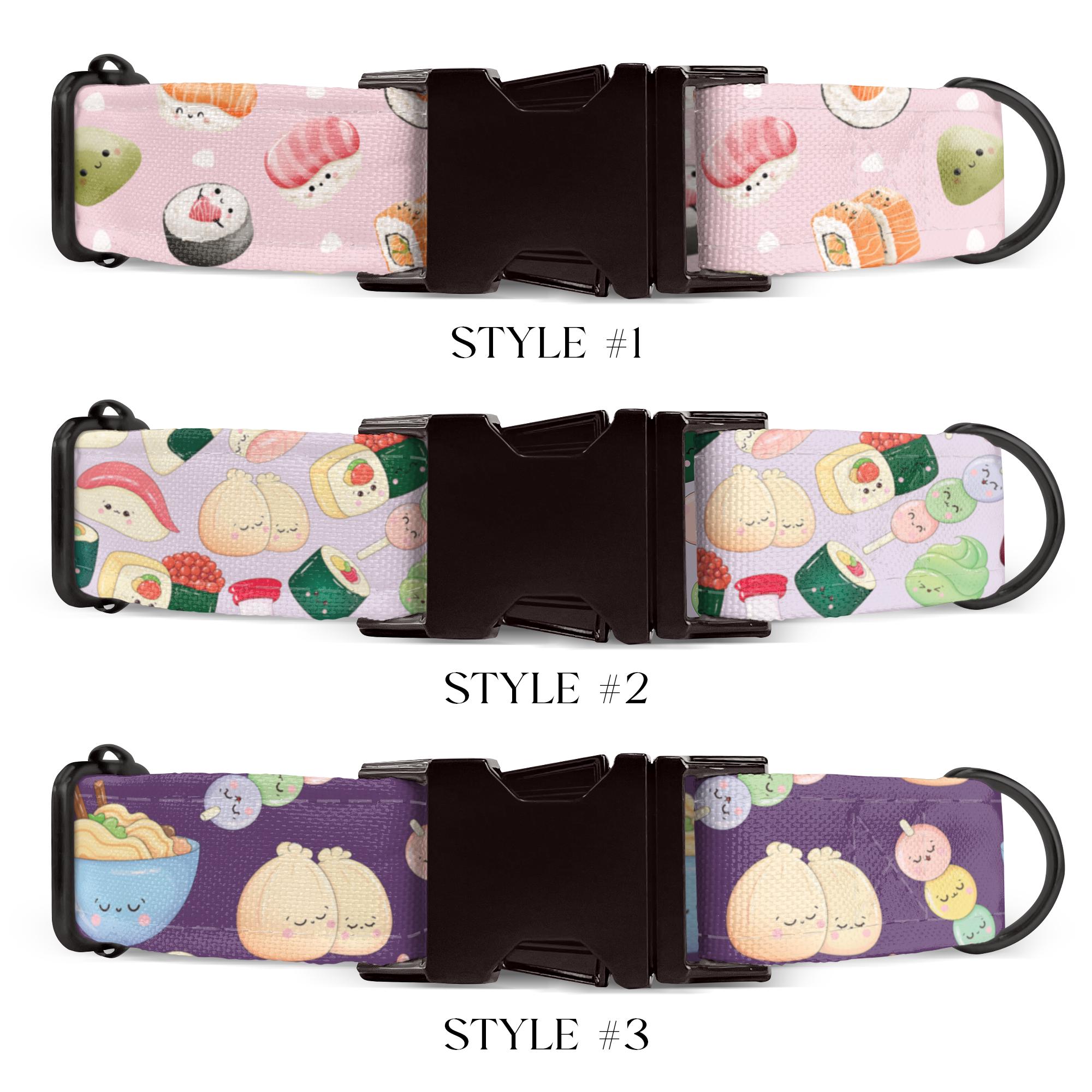 Food Dog Collar, Japanese Sushi Dog Collar, Designer Dog Collar ...