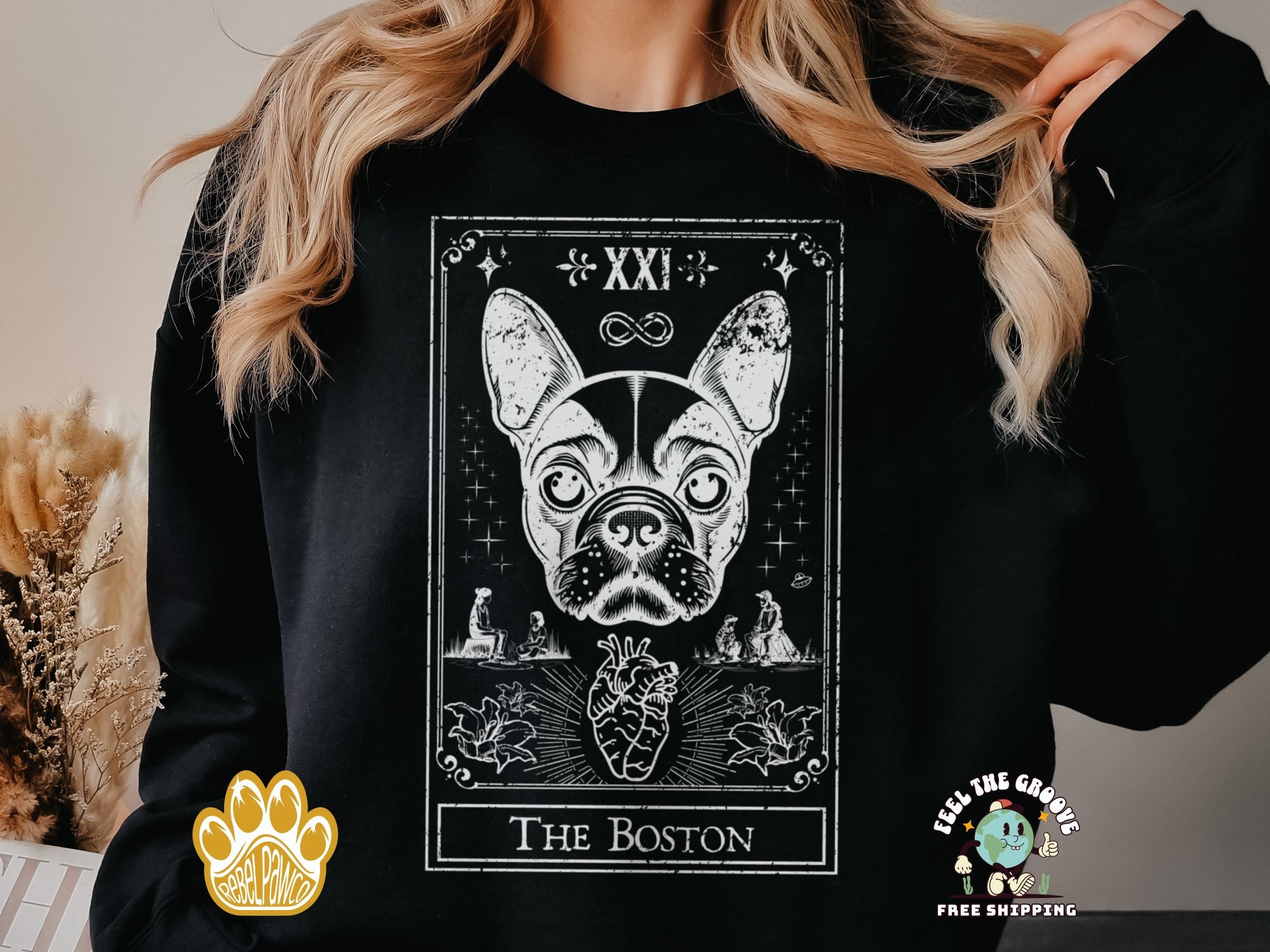 Vintage Boston Terrier USA Fitted Scoop Neck Long Sleeve  Spring outfits  casual, Cute fall outfits, Fashion outfits