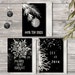 Black and White Christmas Cards, Printable Holiday Greetings, Elegant ...