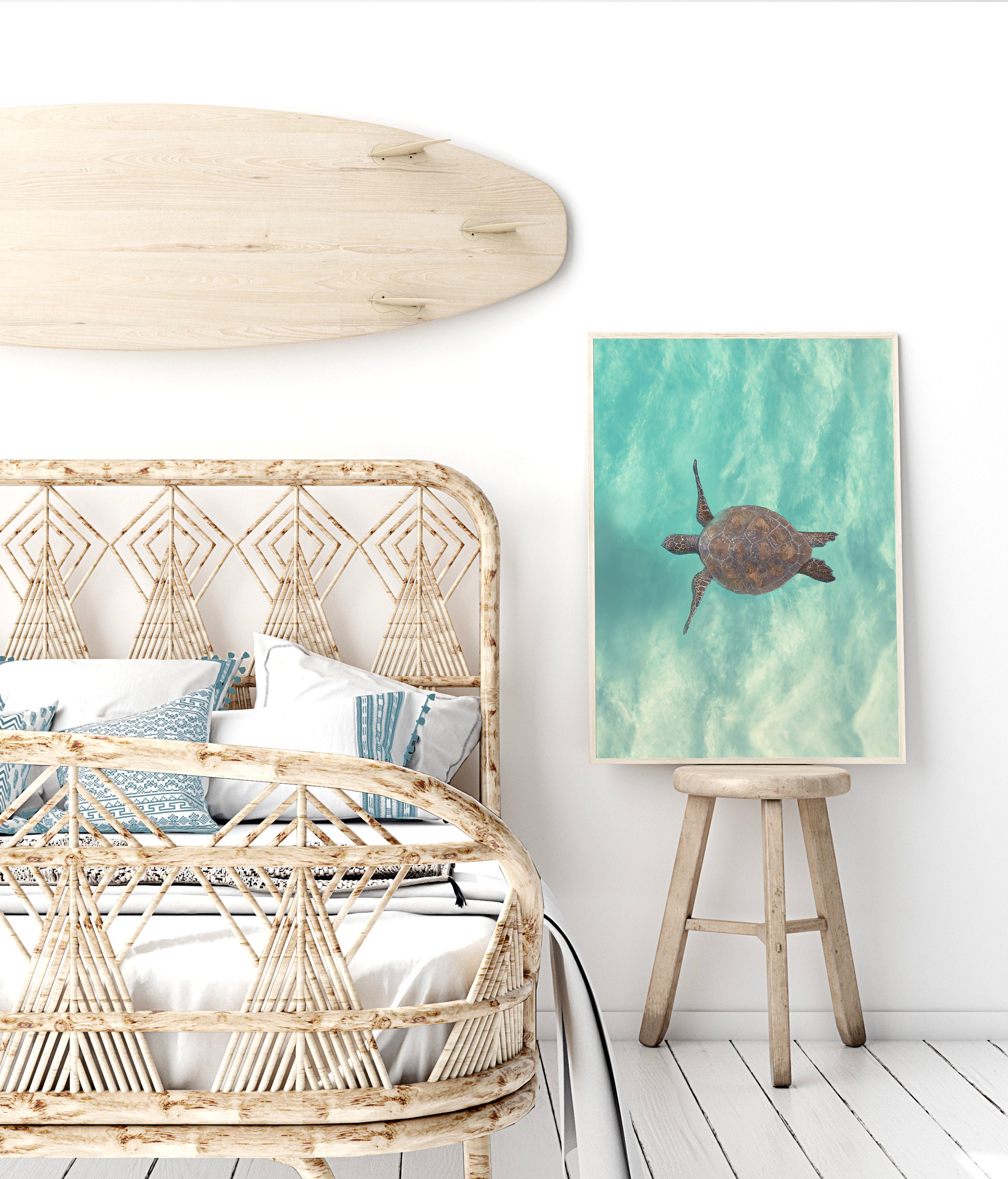 Sea Turtle Wall Art Printable, Turtle Wall Art Print Downloadable ...