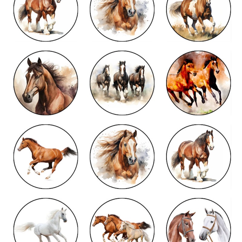 Horse Cupcake Topper - Etsy