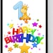 Printable First Birthday Card Download, Printable 1st Birthday, 2nd ...