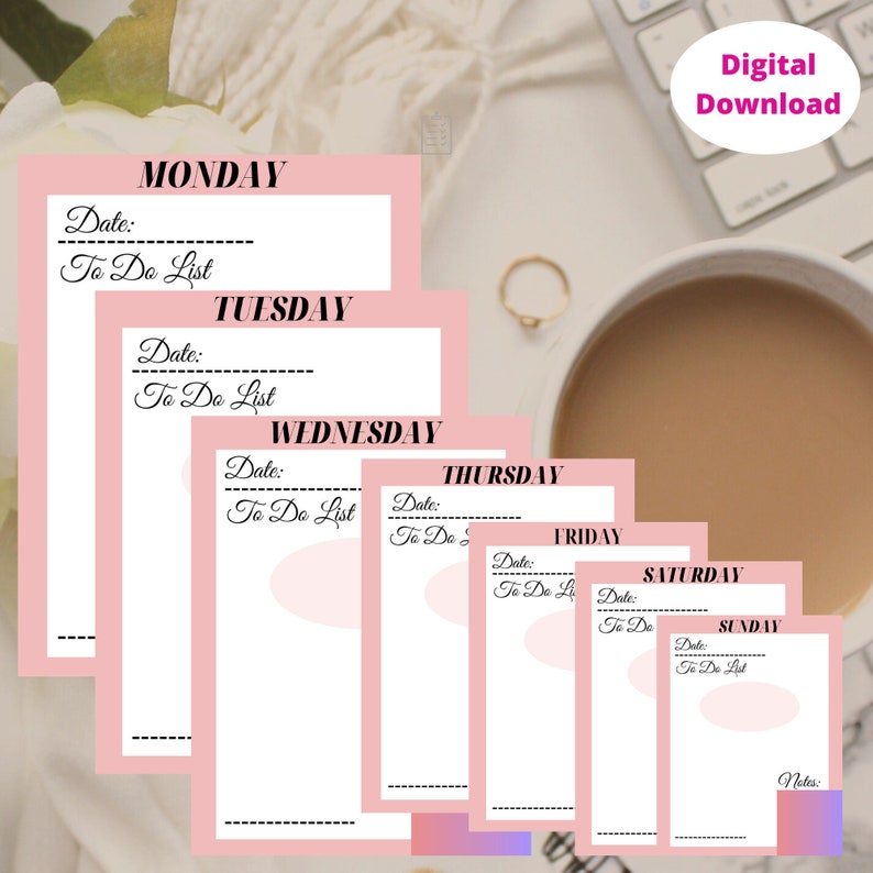DAILY PLANNER PRINTABLE | to Do List | Printable Productivity Day ...