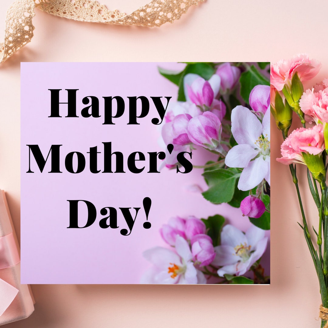 Mothers Day Card Printable | Happy Mother's Day Card | Printable