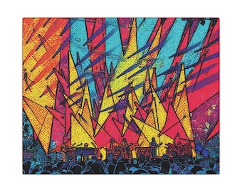 Impresión en lienzo n.° 6 (25 x 20 cm) de Phish x FSBD en el Hampton Coliseum 2025