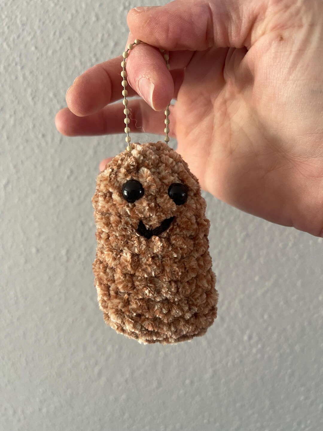 Nugget Key Chain Crochet Chicken Nugget Keychain, Backpack Charm - Etsy