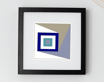 Modern Square - Set of 3, Art Prints Download, Wall Décor, Digital Download, Mid Century Modern