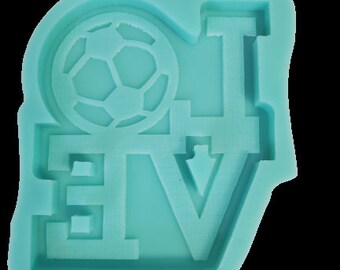 Silicone Mold, Soccer Mold, Keychain Mold, Resin Mold, Sports Mold, wax melt mold, candy mold, clay mold, UV Mold, Food Safe Mold