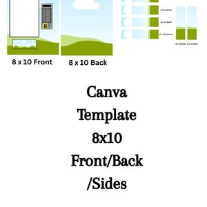 Custom Vending Machine Template/Editable Canva Design/Digital Download/8 x 10