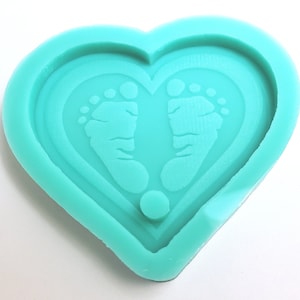 Silicone Mold, Baby Feet Keychain Mold, Resin Mold