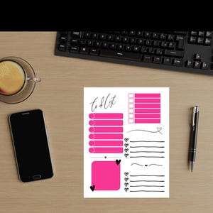 Printable To-Do List/Instant Download/Productivity Tracker/Notepad PDF, PNG