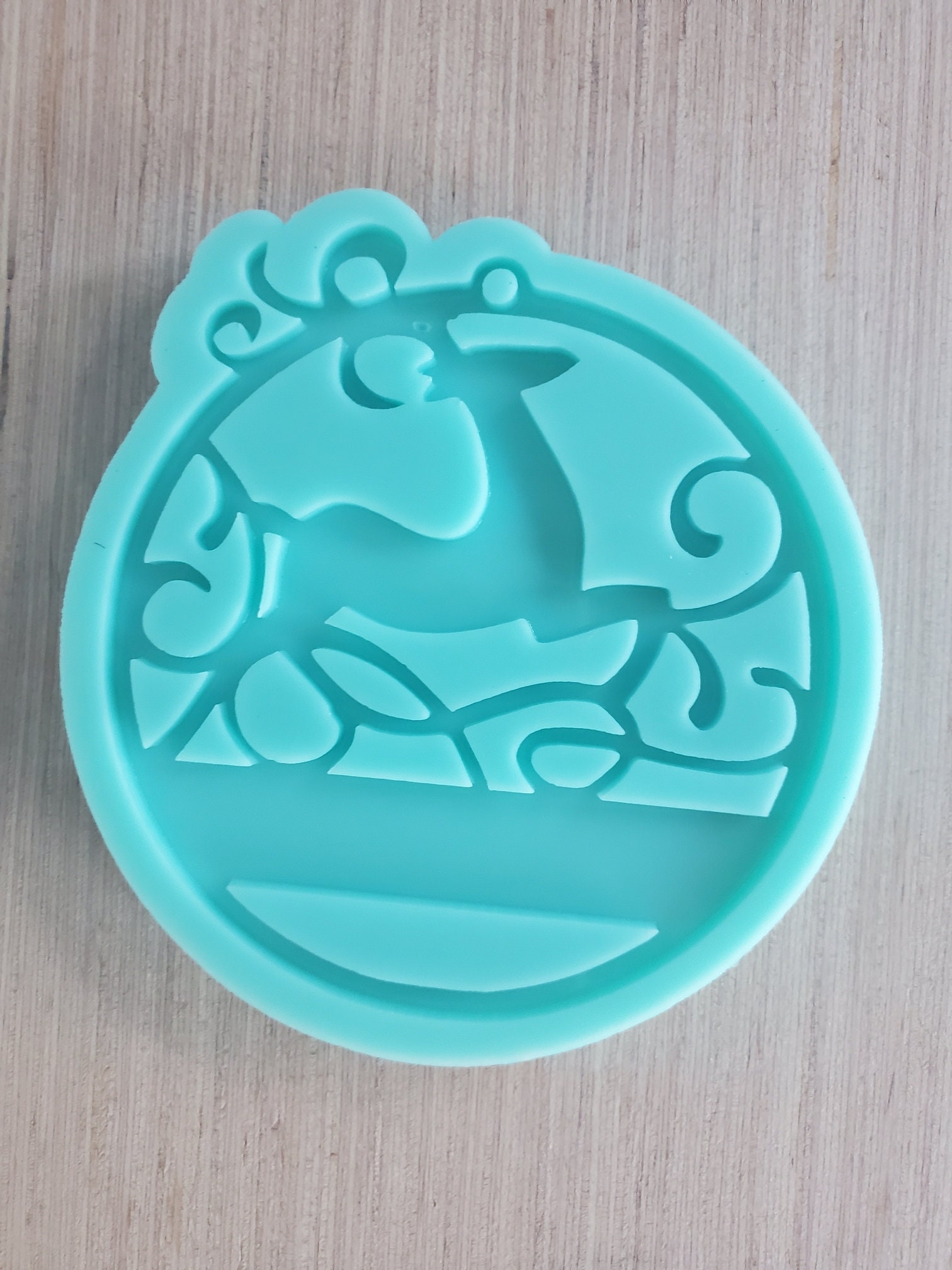 Deer with Antlers Silicone Freshie Mold - Silicone Mold - Car Freshie Mold  - Resin Mold - Candle Mold - Soap Mold - Aroma Bead Mold