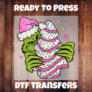 Christmas Cake DTF Transfer/Holiday DTF Transfer/Hot Peel Heat Transfer