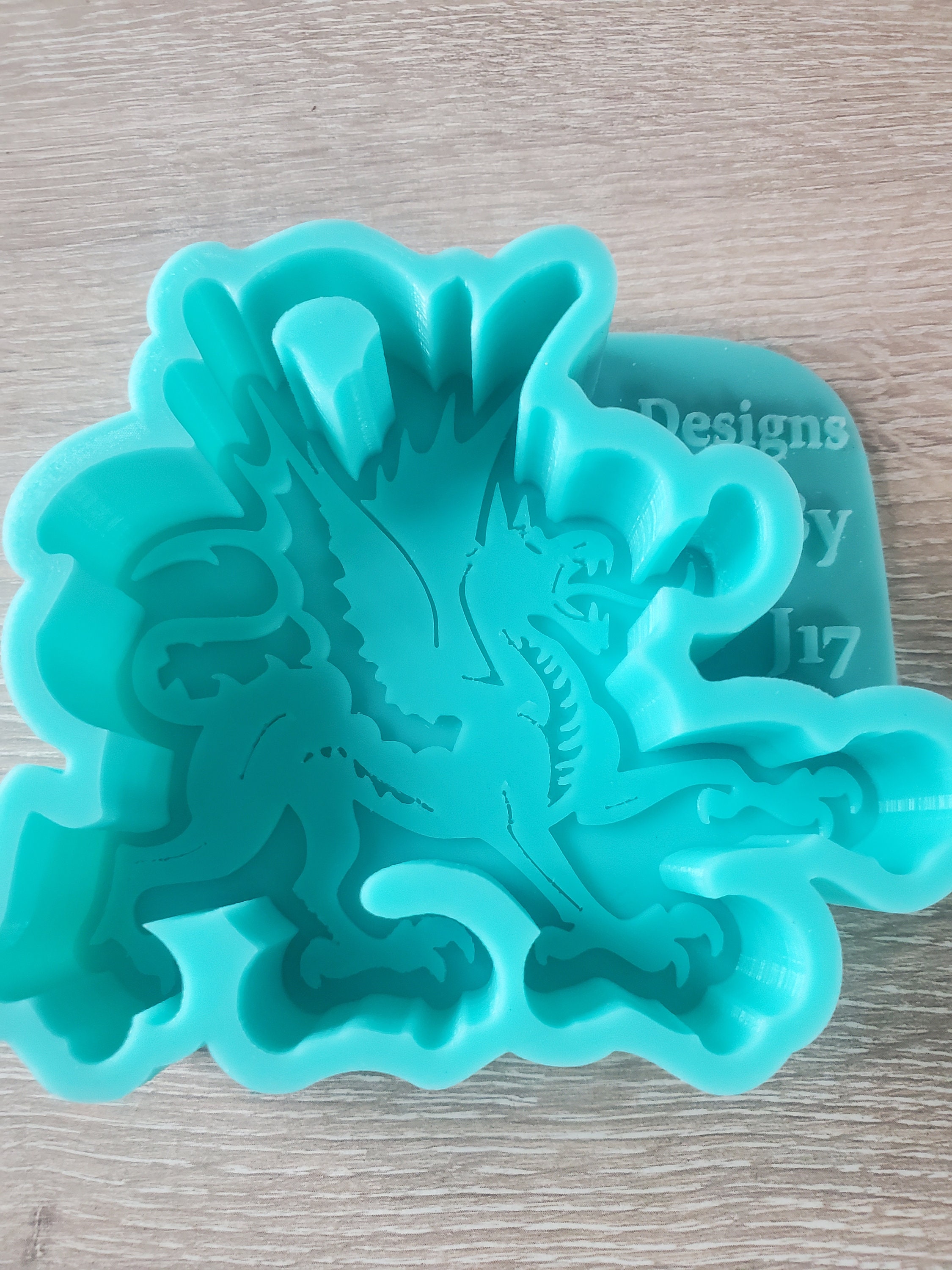 Dragon silicone mould (mold) - 'Chinese Dragon (Left)' by FPC Sugarcraft |  resin mold, fimo mold, polymer clay mold, soapmaking mold C075