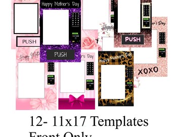 Mother's Day Vending Machine Template 11x17 Front Only PDF, Editable for Canva Pro users or print as is