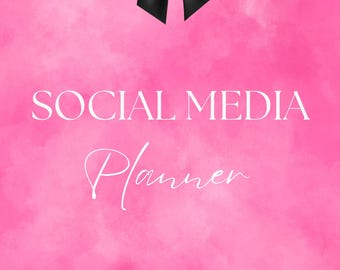 Printable Social Media Planner/Content Planner/Instant Download PDF