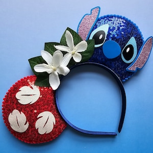 Lilo and stitch inspired - mouse ears headband