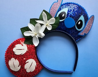 Lilo and stitch inspired - mouse ears headband