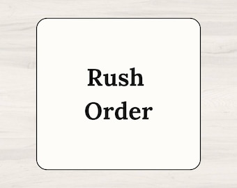 Rush my order