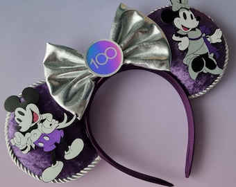 Purple 100 anniversary ears