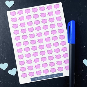 Budget & Finance Sticker Sheet Bullet Journal Stickers, Planner