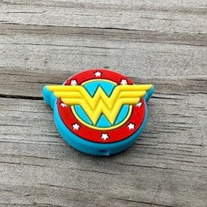 Wonder Lady Inspired Silicone Focal Craft Bead