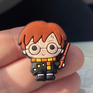 Brown Haired Boy Silicone Focal Bead // Wizard Witch Inspired // Potter // Harry