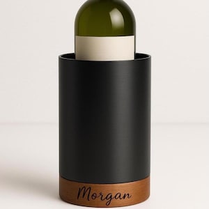 Wine chiller personalized wine tumbler Engraved Wine Cooler personalized wine gift for wine drinker Custom Engraved Wine Gift for wine lover