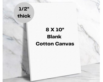 Blank Canvas board thick canvas board 8x10" natural cotton canvas board 100% cotton canvas blank cotton canvas for painting canvas