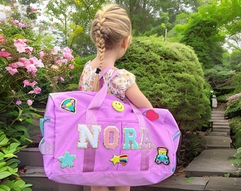 Duffel bag for kids personalized duffle bag for girl overnight bag with name custom dance bag Monogram duffel bag gift for little girl gift