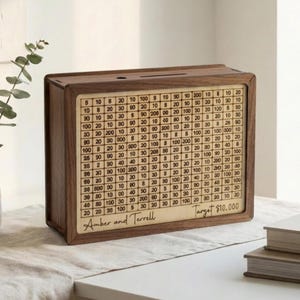 Target piggy bank savings challenge 1000 savings money box 10000 reusable vacation fund box wedding fund planner saving cash box money