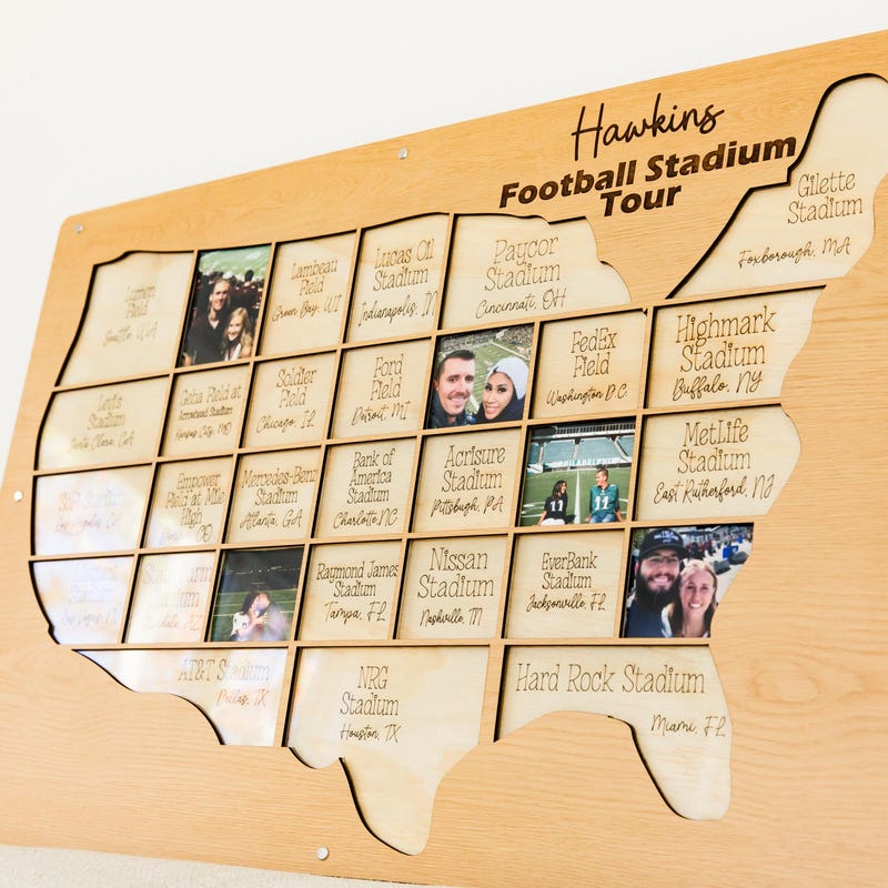 Nfl Fan Maps Etsy