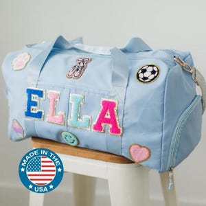 Duffel bag Girls personalized Travel Bag for Teen gift for sleepover bag for dance class duffle for gymnastics weekender custom bag cheer
