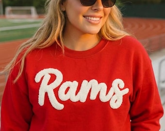 Custom Sports Team Sweatshirt | Team Name Crewneck | Game Day Apparel | Fan Gift for Him or Her | School Spirit Clothing