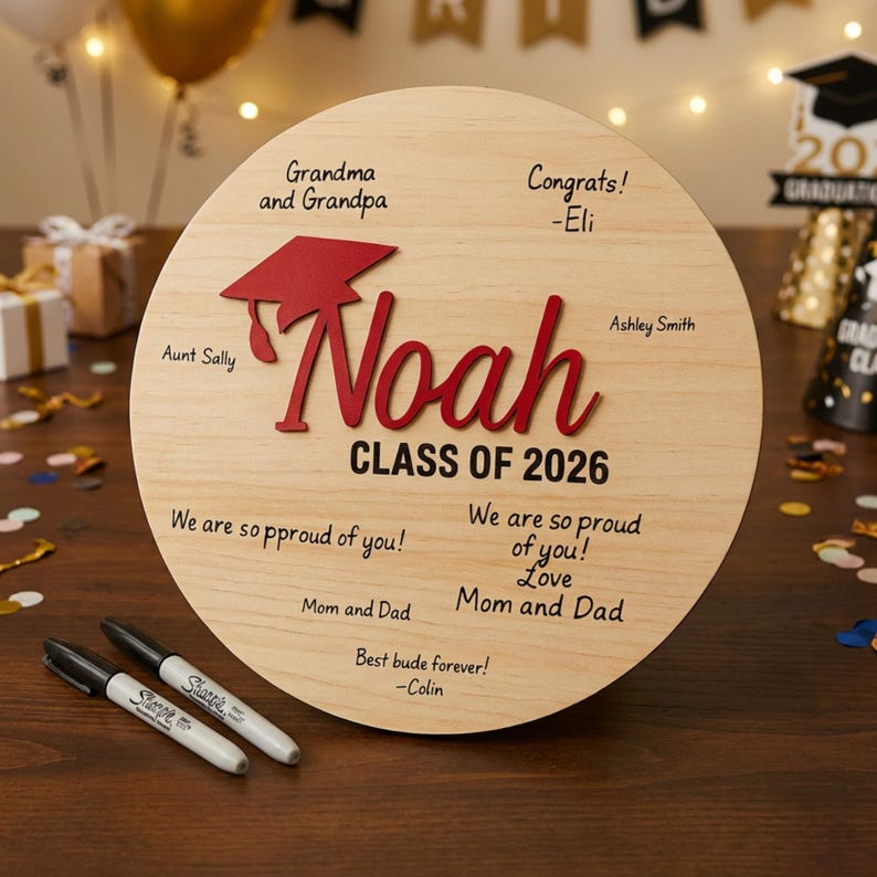 Graduation guest book alternative class of 2026 signature sign graduation party decor for grad party personalized guest book alternative image 1