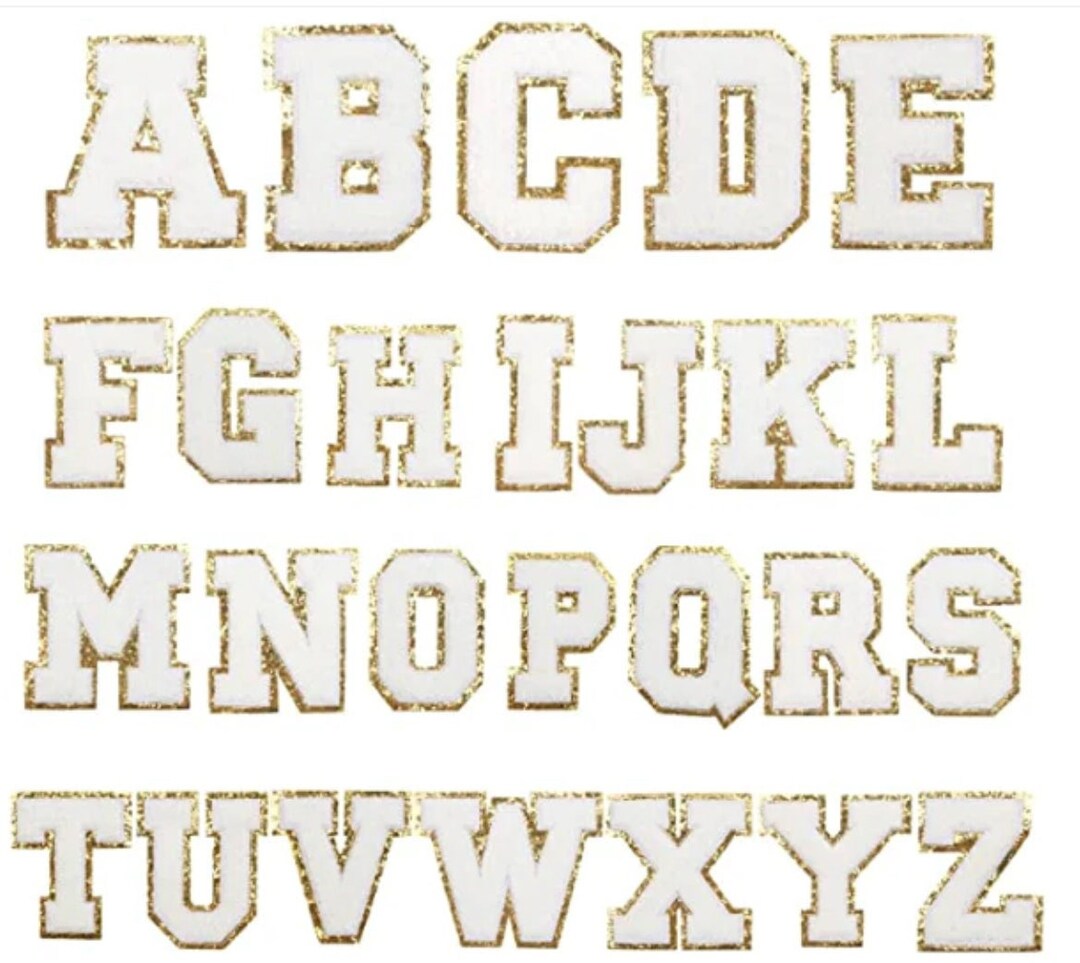 Stick on Letters Chenille Stick on Patch Stoney Clover Lane Letter