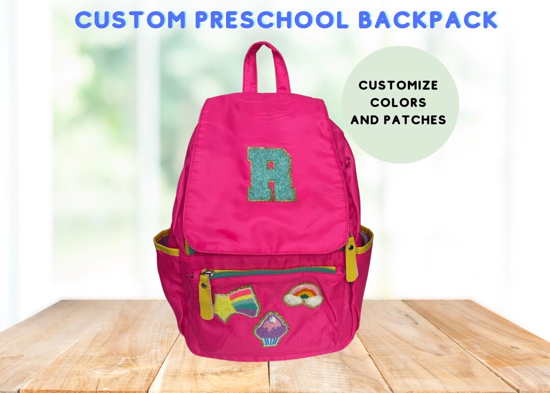 Personalized Backpack for Preschoolers Backpack With Chenille Etsy