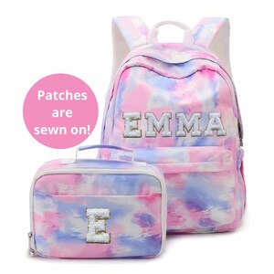 Backpack and lunchbox set custom backpack set back to school gift set for kids custom pencil case personalized pencil case for girl backpack